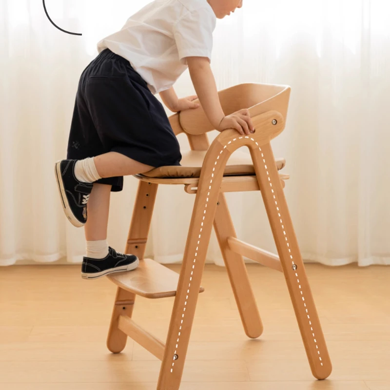 كرسي أطفال قابل للتعديل ارتفاع الخشب تزايد مكتب مذاكرة كرسي مقعد الطفل مريح مسند الظهر كرسي طفل سيلا Infantil الأطفال
