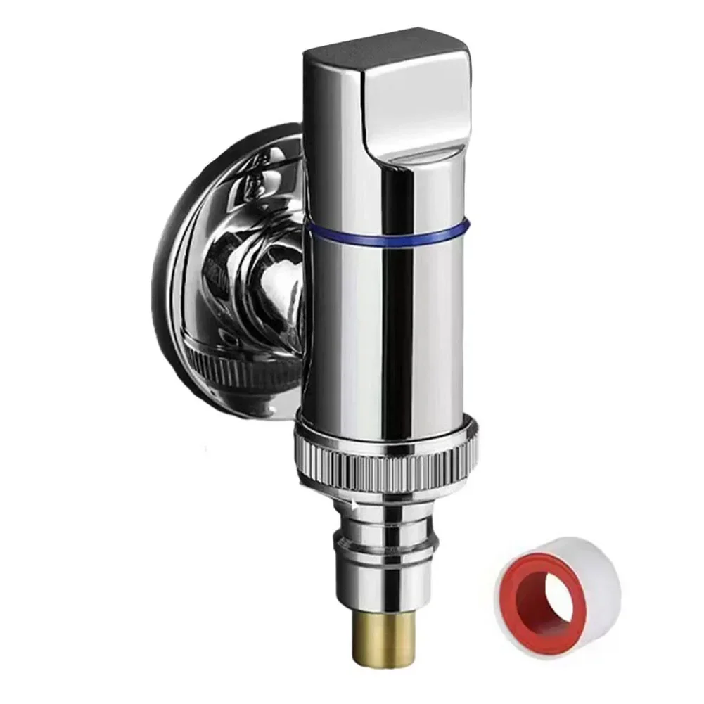 Multifunctional Washing Machine Faucet Water Stop Quick Opening Angle Valve G1/2 Wall Mounted Three-way Toilet Triangle Valve