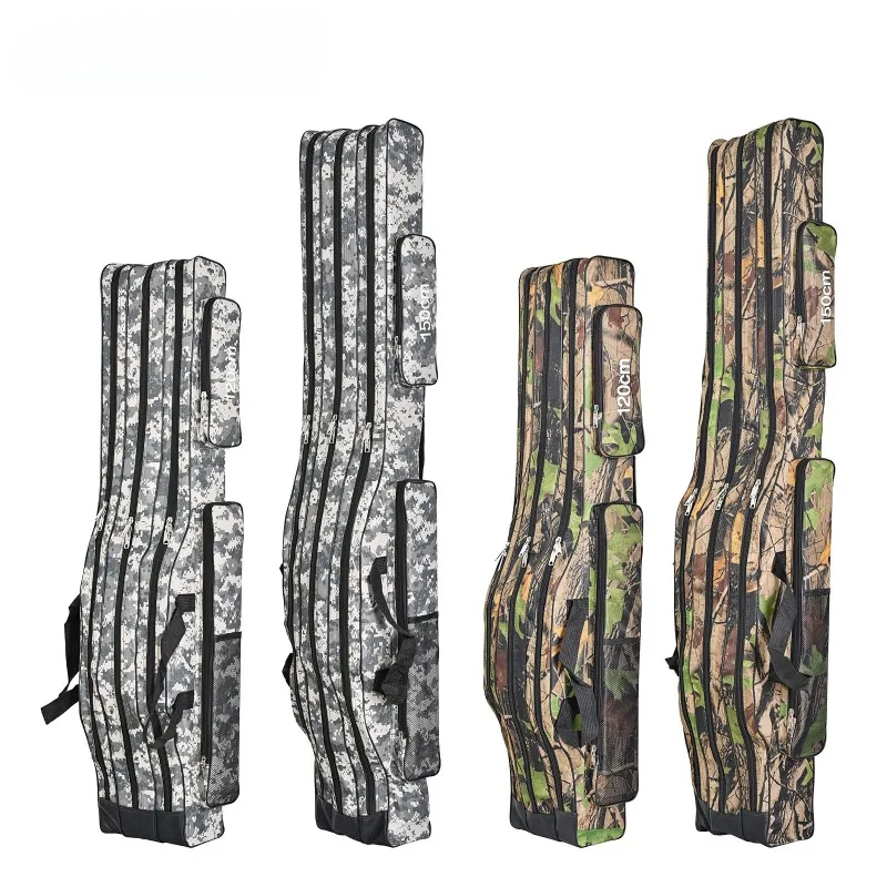 

Foldable 3 Layer Fishing Backpack with 1.2M 1.5M Shoulder Straps Ideal for Carrying Fishing Rods and Gear