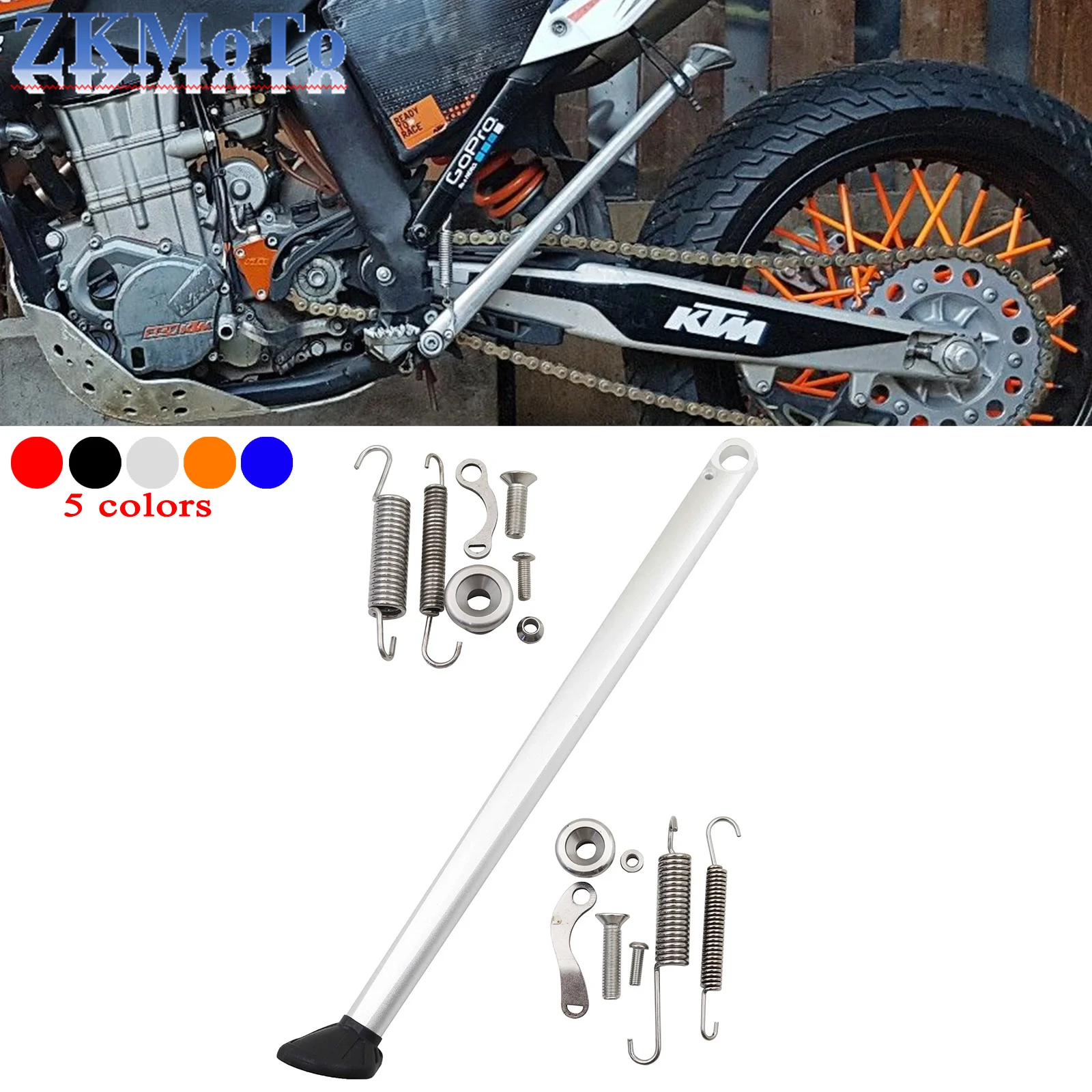 Motorcycle Kickstand Side Stand For KTM EXC EXCF XC XCW XCF XCFW TPI SIX DAYS 125 250 350 400 450 500 2017-2023 Husqvarna GasGas