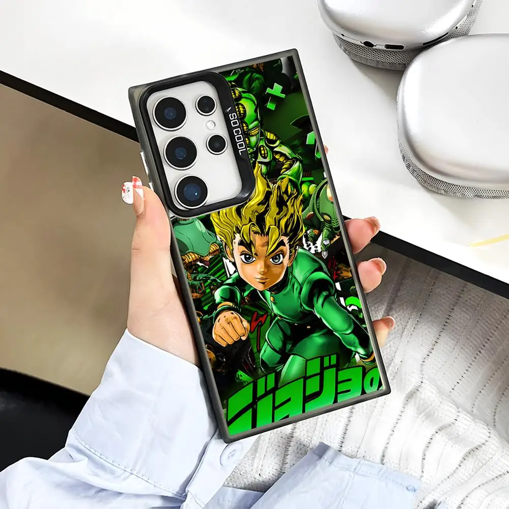 JOJO Koichi Hirose Phone Case for Samsung Galaxy S26 S25 S24 S23 S22 S21 S20 Note20 Plus Ultra Colorful Silver Cover
