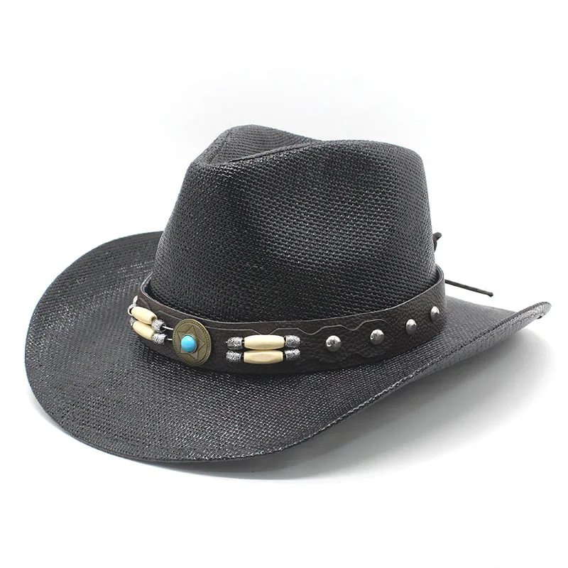 Summer New American Western Cowboy Hat for Men and Women Outdoor Fashion Sunshade Cowboy Hat Panama Hat