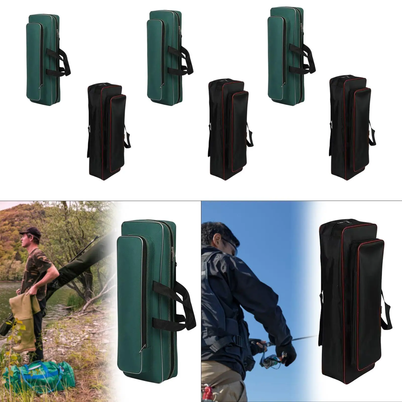 

Fishing Pole Bag Storage Carry Case Large Capacity Portable Versatile Fishing