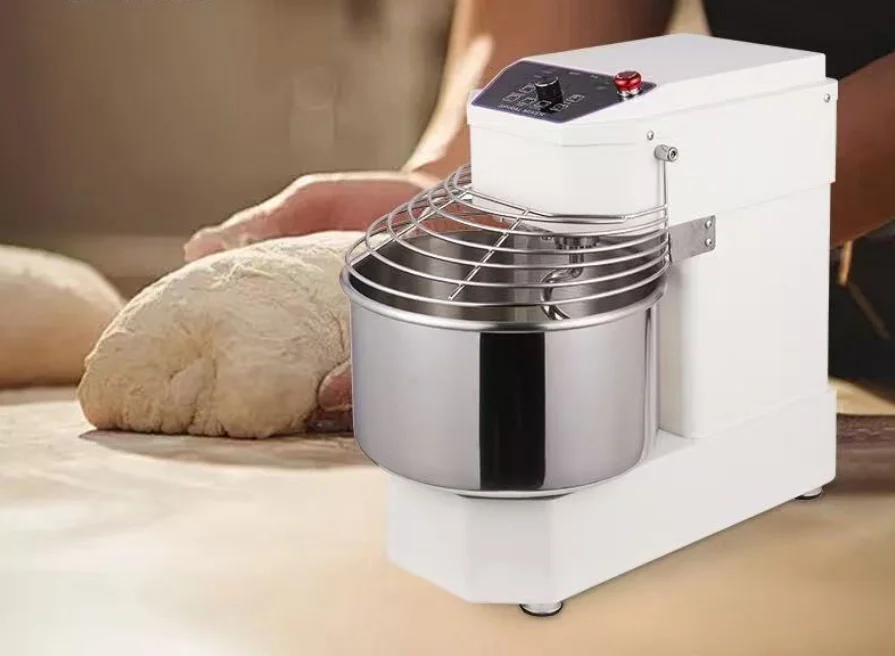 10L Commercial Dough Mixer with Digital Display - Small Kneading Machine for Bakery & Pizza Shop