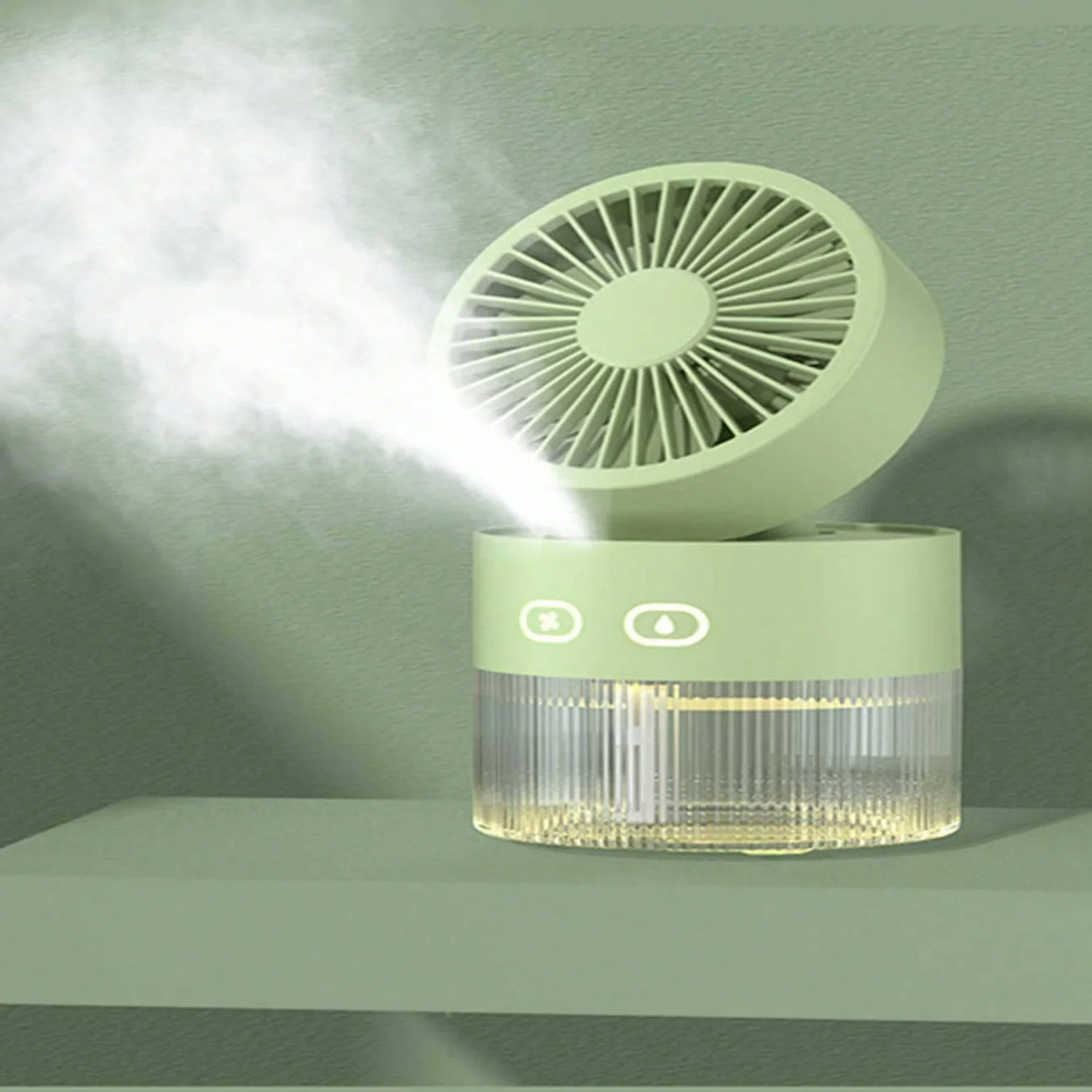 Mini Cooling Fan With Mist, Air Conditioning And Humidification  For Desktop, Office, Quiet And Portable Iptv subscriptions