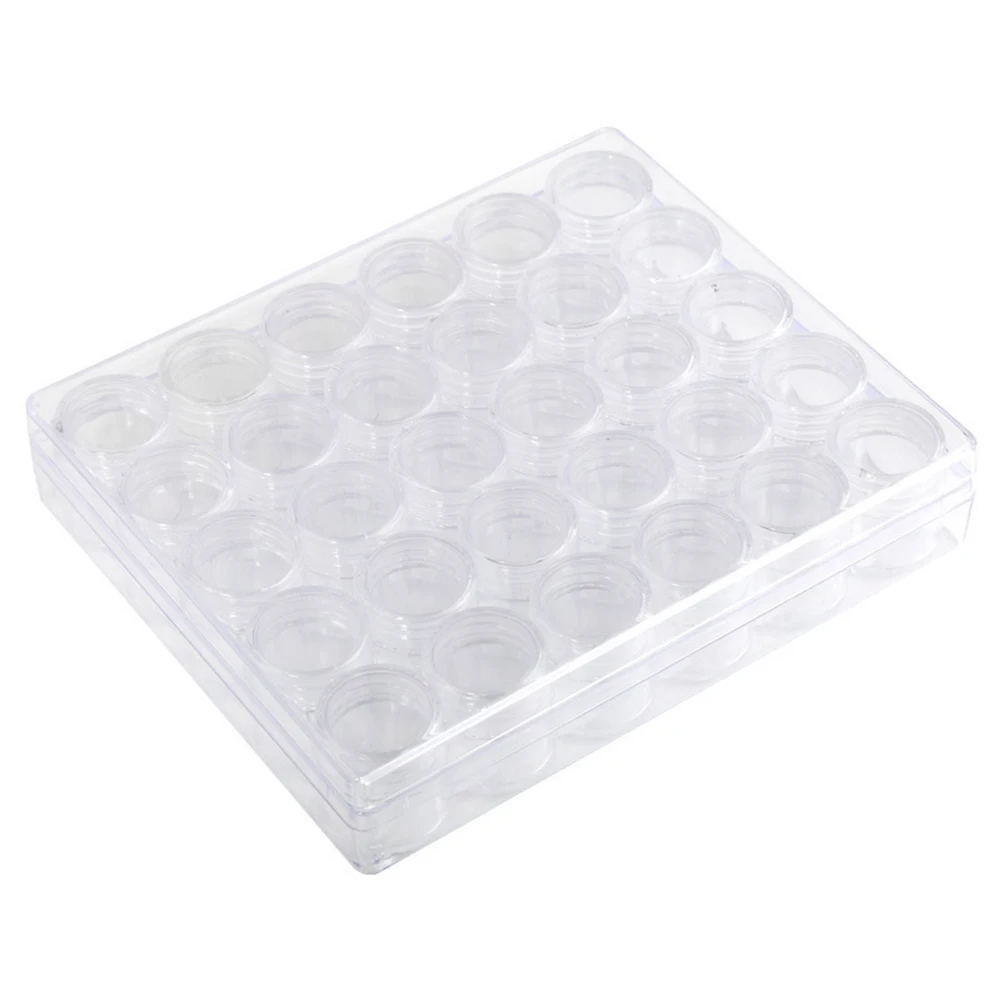 15ml plastic bead storage box, beaded storage box, small round box, jewelry box, cosmetic subdivision container, refill, cream b