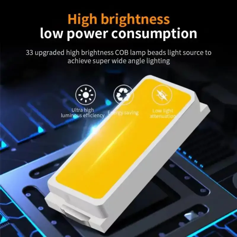 Emergency Light C-type Rechargeable Led Portable Flashlight Waterproof Torch Flashlamp Cycling Running Riding Hiking