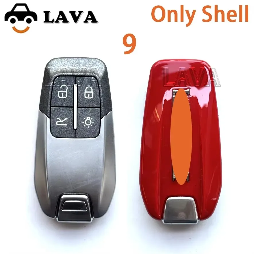 LAVA Key Shell For Ferrari 458 588 488GTB LaFerrari 2014-2020 high-quality Smart Key Shell With Logo With Blade