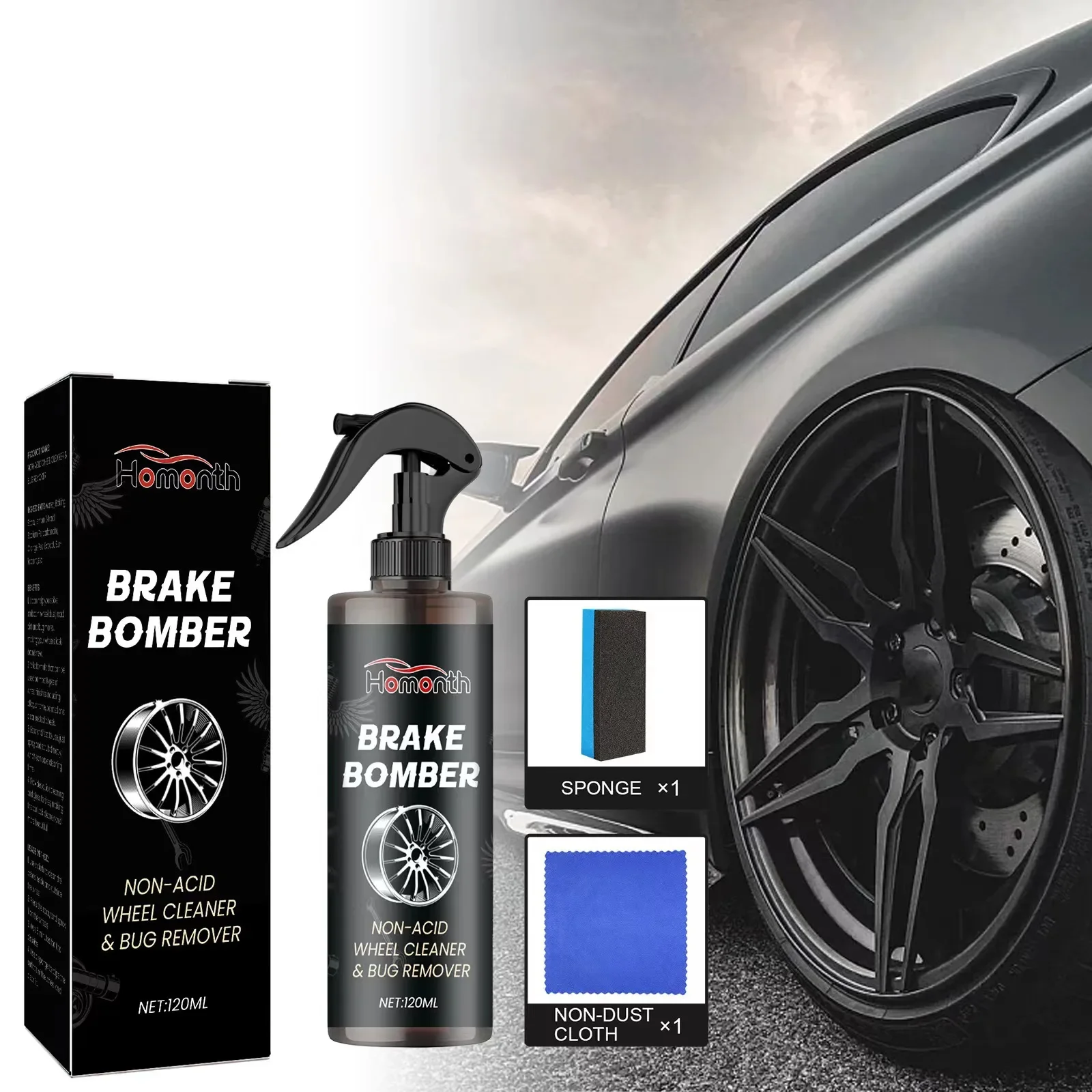 

Tires Dust Remover Long Lasting Rust Removal Spray Tire Refurbishing Agent Car Maintenance Supplies