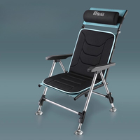 European Folding Fishing Chair Recliner Multifunctional Ultralight Camping Chair Comfortable Leisure Outdoor Furniture FYFC