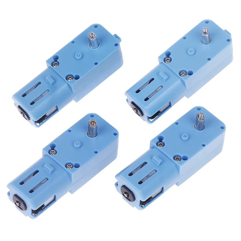 Motor Robot Intelligent Vehicle Speed Reducer TT Motor DC 3V-6V 1:90 Blue Gear Motor All Metal/Half Metal Single Axis Gear