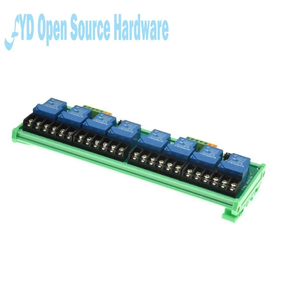 1 2 4 8 Channel Relay Module 30A With Optocoupler Isolation 5V 12V 24V Supports High And low Triger Trigger With Module Stand