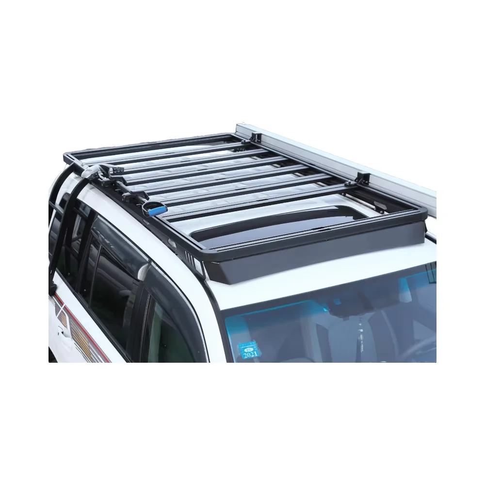 

4WD Roof Rack Cargo Carrier Off Road Aluminum Roof Luggage Rack For LC200 Accessories