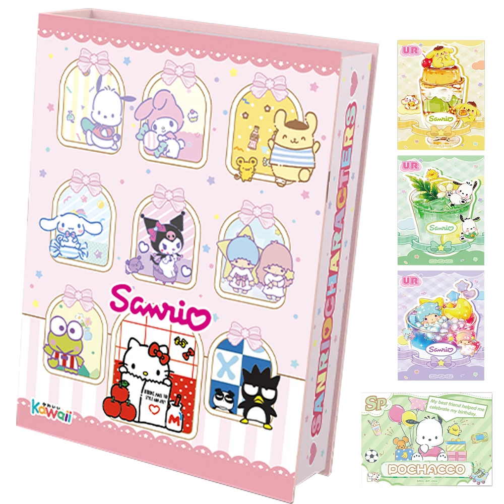 

Оригинальная карта Sanrio для детей Hello Kitty My Melody Cinnamoroll ASR для кормления пикника ограниченная Аниме Коллекция открыток детские подарки