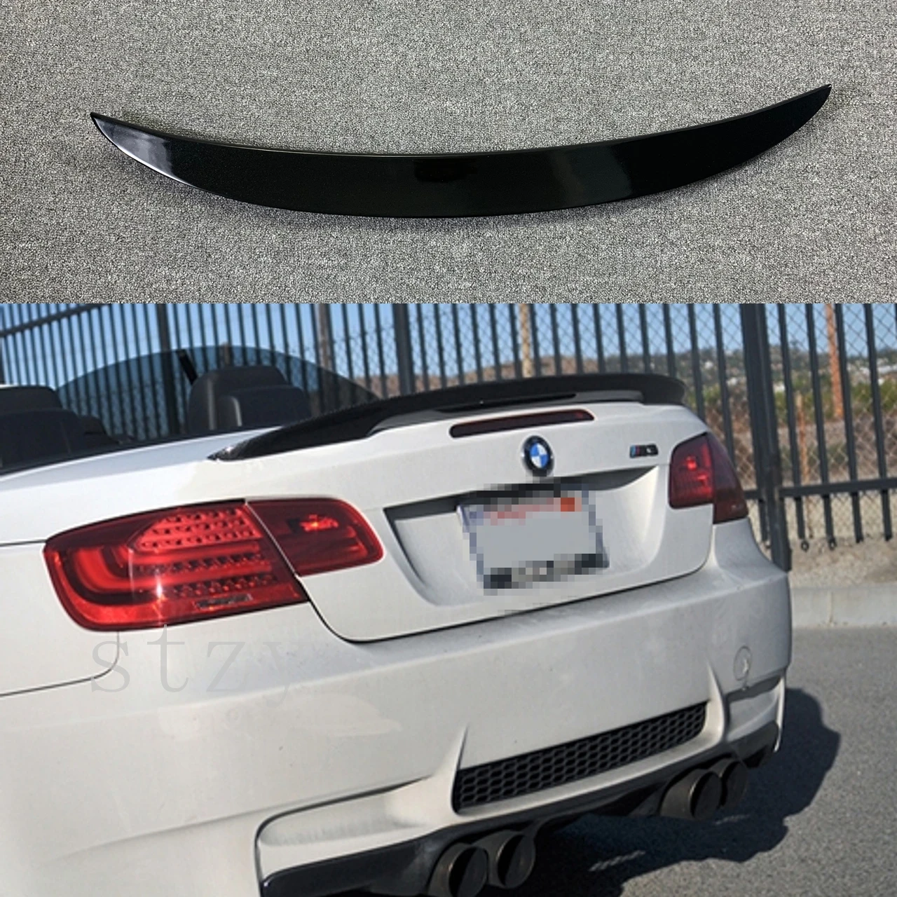 

Для BMW E93: Глянцевый черный спойлер на багажник в стиле MP для M3 Coupe 2006-2013 – Деталь для модификации экстерьера автомобиля