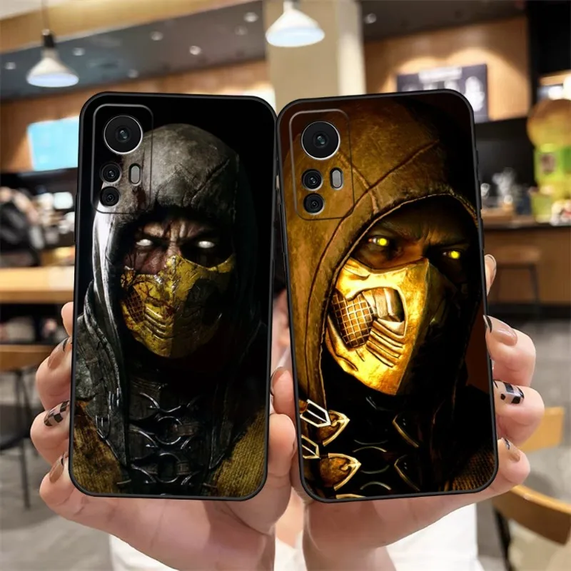 Mortal Kombat Game Phone Case For Xiaomi 11 11T 11X 11i 12 12X 10T 10TPro 10S 10Pro Pro Lite Ulltra MIX4 CIVI Funda Black Cover