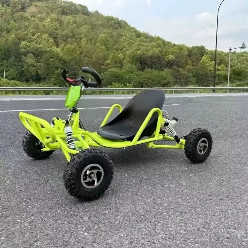 Fluorescent Green Gasoline All Terrain Drift Adult Off Road Car Go Kart Beach Buggy