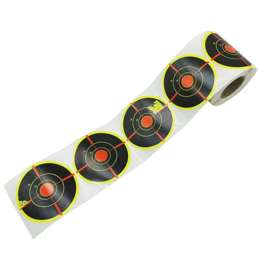 Pegatinas autoadhesivas para tiro con objetivo de salpicaduras, vista de Bulleyes de 3 pulgadas x 200 Uds.