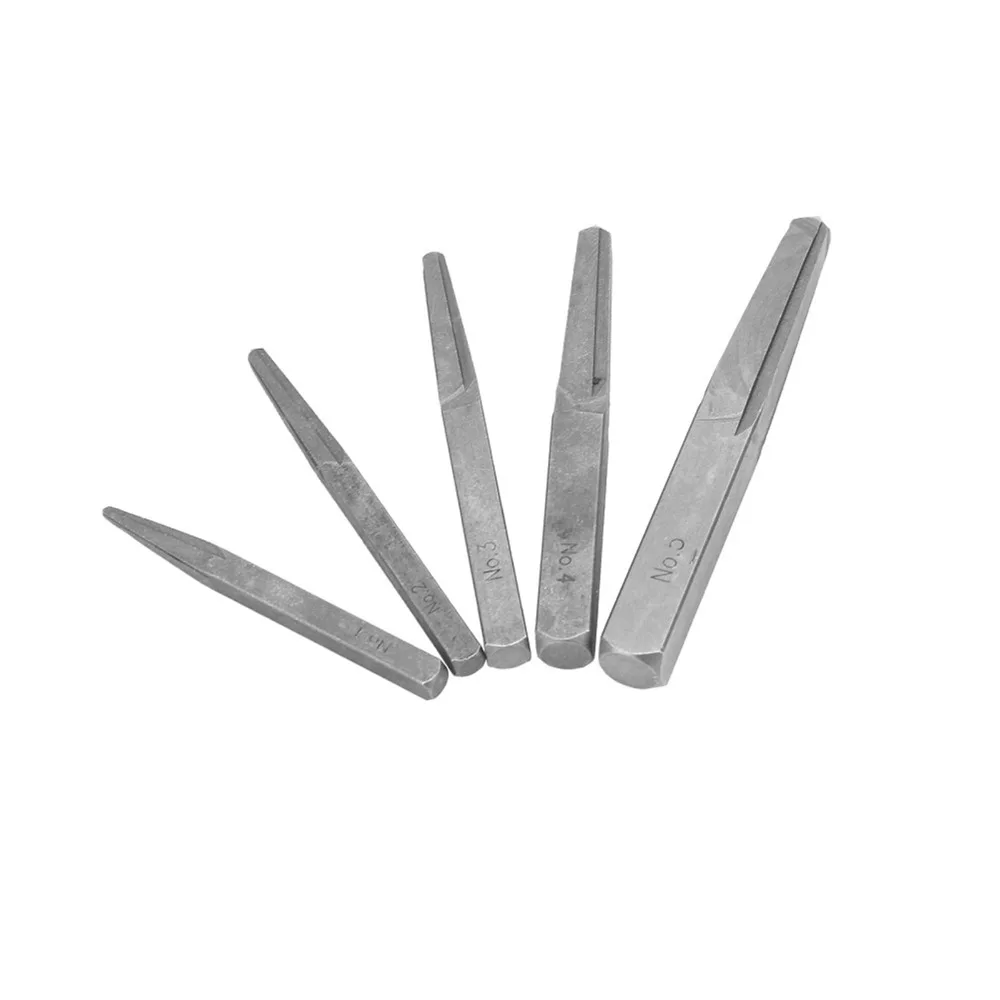 

Набор из 5 шт., набор легких экстракторов для болтов с прямой рифленой головкой M4-M18, экстрактор квадратного типа с прямой рифленой головкой, от 3/16 до 5/8 дюймов