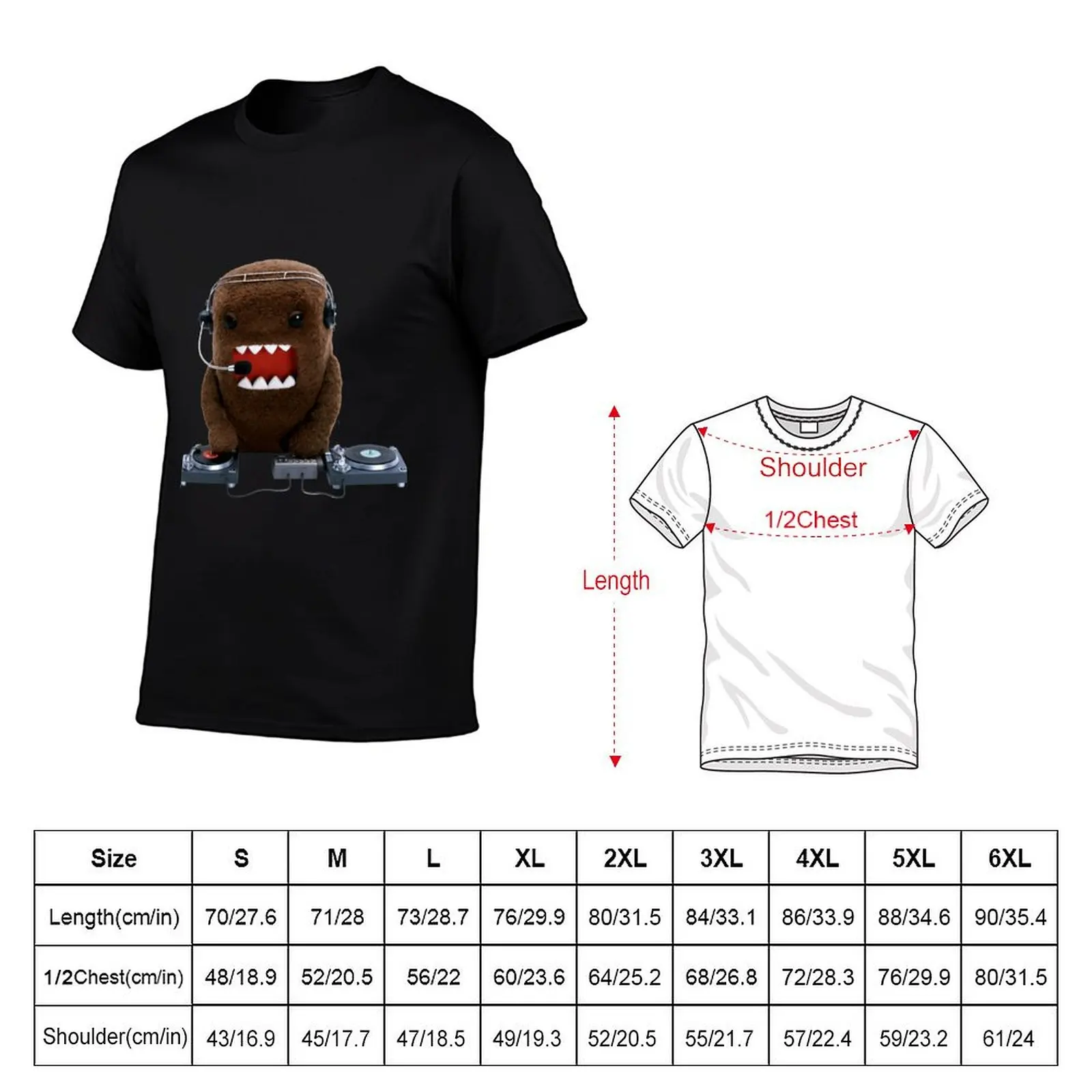 DJ Domo-kun T-Shirt blue archive oversized t shirt Clothing anime stuff T-shirts for men cotton