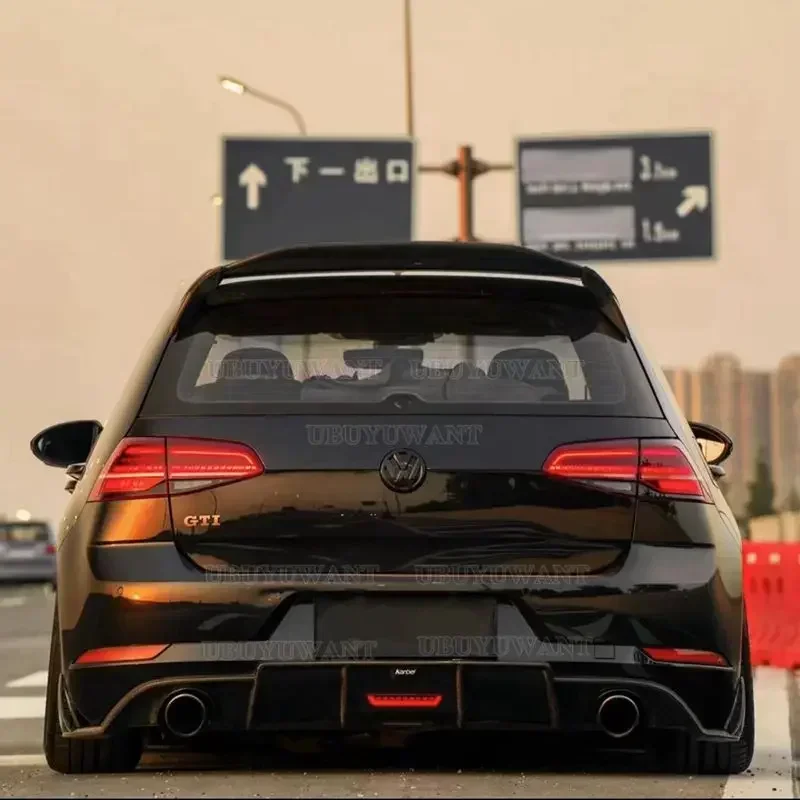 Roof Wing Aspec style for Golf7 MK 7 MK7.5 Car Styling ABS Plastic Mater Rear lip Spoiler for Golf 7 GTI R 2014-UP