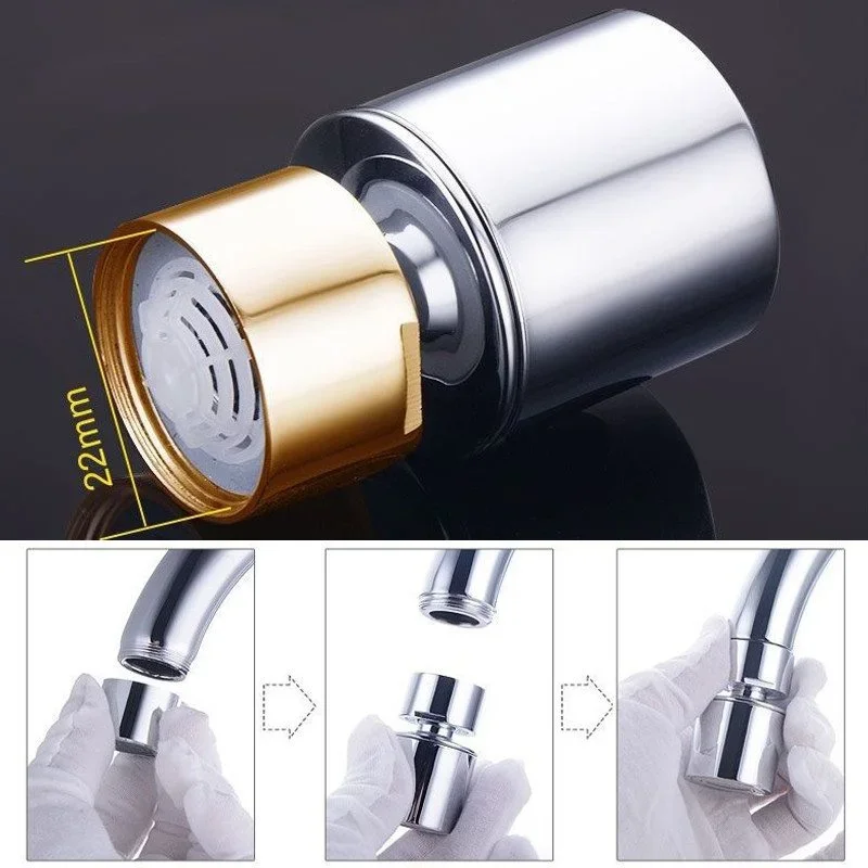 Kitchen Faucet 360 Degree Rotating Water Saving Filter Bubbler Water Tap Nozzle