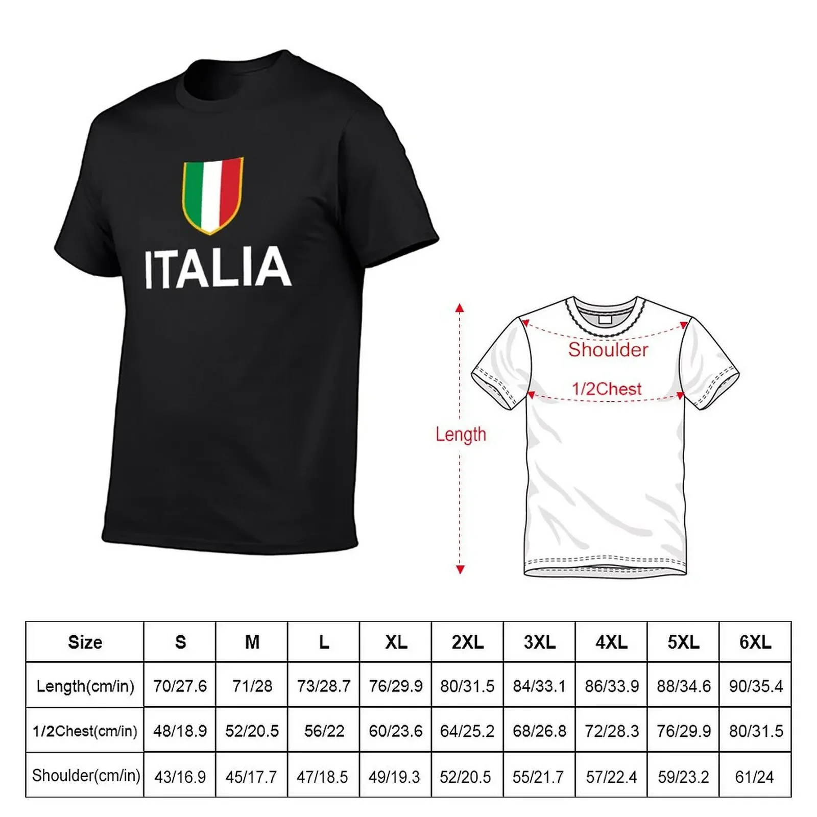 ITALIA Italy Italian Flag Scudetto Tricolore T-Shirt customizeds oversized graphic tee heavyweights compression shirt men