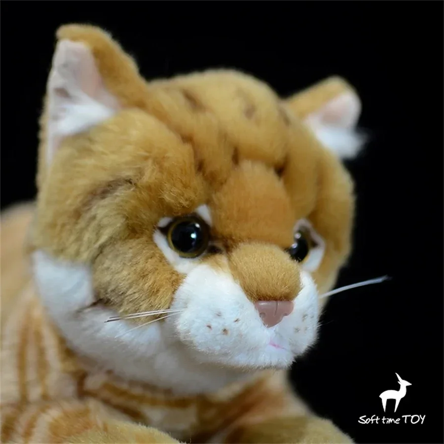 Tabby cat Plush Toy Realistic Bengal Cat Stuffed Animal Lifelike Tiger Cat Plushie Caracal Simulation Doll Gift - view 5