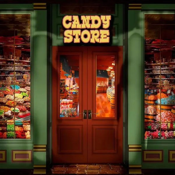 Тематический магазин конфет, бар, магазин, дверные фоны на день рождения, высокое качество, компьютерная печать, товары для вечеринок, фоны для фотостудии