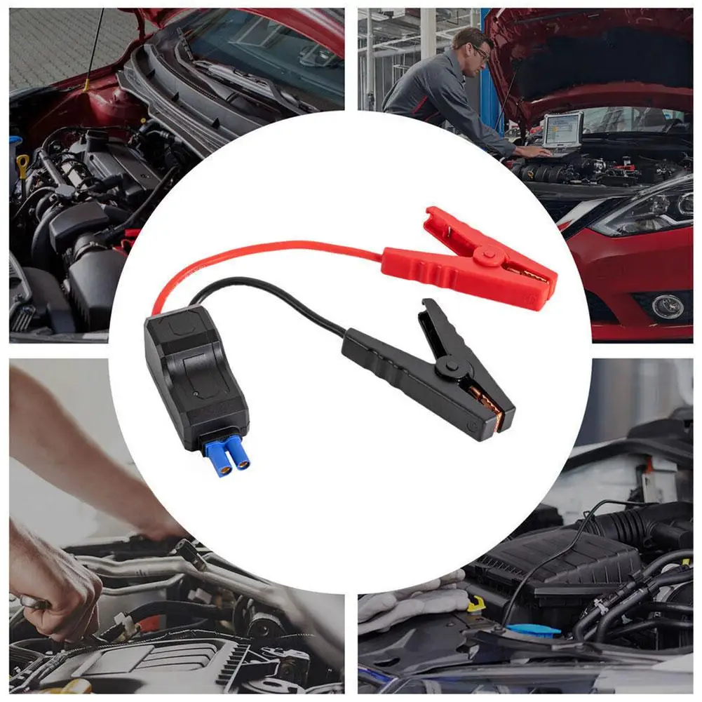 Car Emergency Battery Jump Cable with EC5 Plug Connector Clip Trucks Car Clip Clamps Starter Connector Alligator Alligator