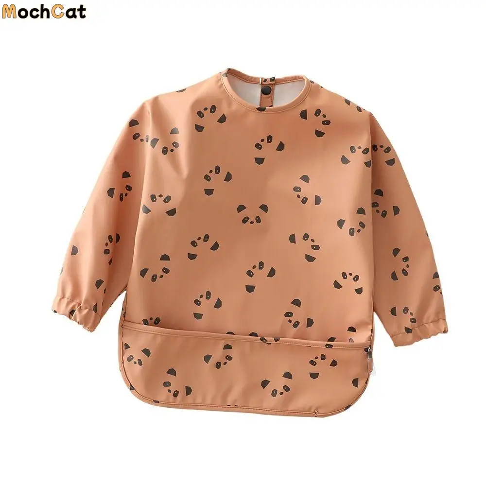 

Легко чистящийся в машине моющийся детский нагрудник с защитой от беспорядка, регулируемый детский халат с длинными рукавами, водонепроницаемый нагрудник для кормления 6–54 месяцев для мальчиков или девочек