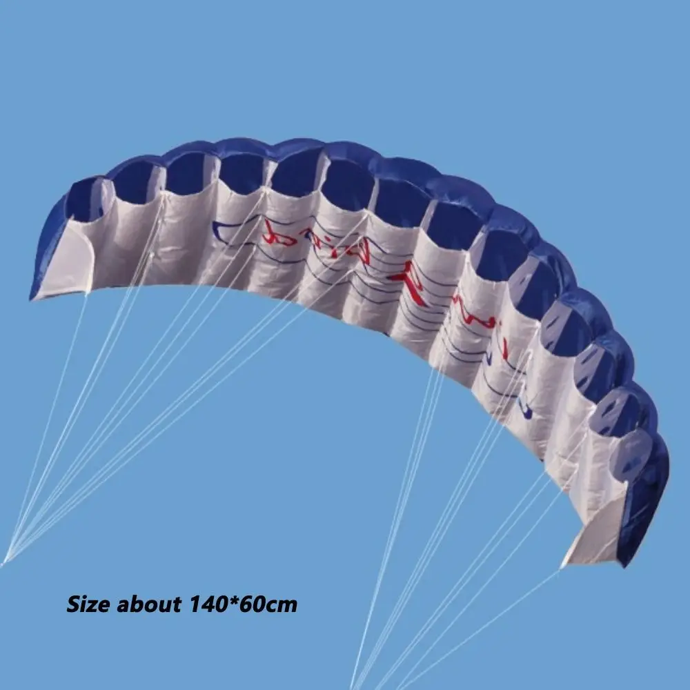 Professional Double Power Stunt Kite Dual Line 30 Meters Line 1.4m Parachute Kite Flying Toy Soft Sport Beach Kite Garden