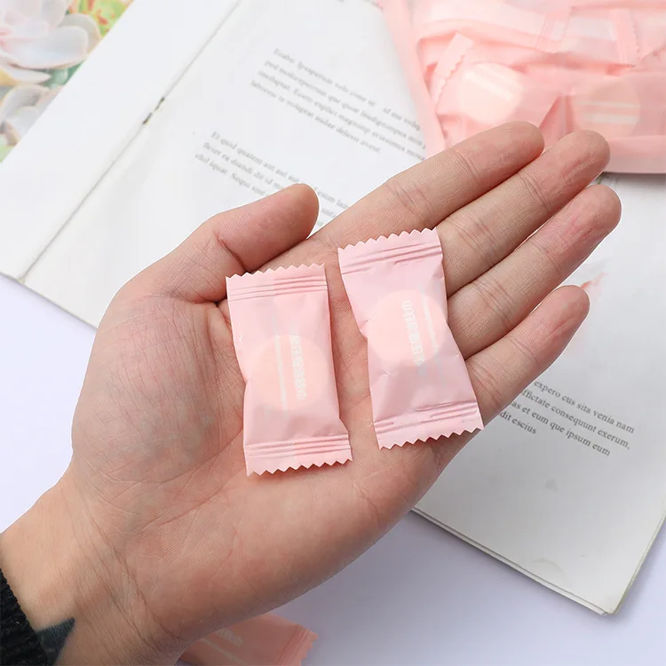 Bad komprimierte Handtuch Einweg kapseln Handtücher magische Gesichts pflege Tablette Vlies Reise tragbare Stoff wischt Papier Taschentuch – Detail 5