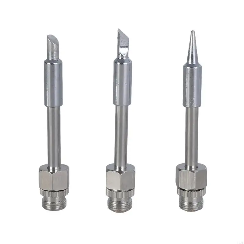 E28F 3Pcs Threaded USB Powered Soldering Iron Tip Iron Soldering Iron Tip