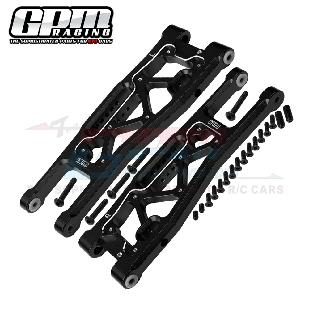 

GPM для Traxxas 1/8 Sledge 4WD Monster Truck 95076-4 Детали для обновления радиоуправляемого автомобиля Металлический алюминиевый передний нижний рычаг подвески 9530 9531