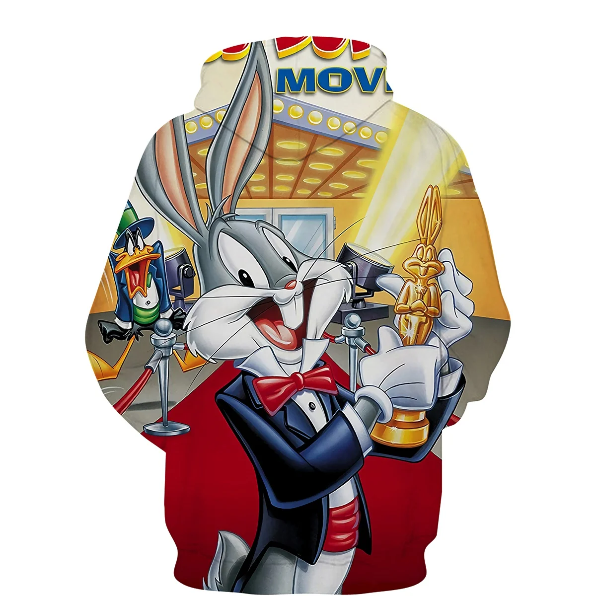 Potdemiel Disney Bugs Bunny Anime Fashion Women Spring Fall 3d Print Hoodie Women\'s Funny Tops Hooded Pullover Casual Sweatshirt