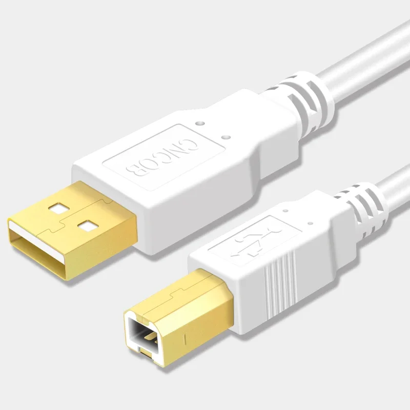USB Printer Cable USB Type B Male to A Male USB 2.0 Cable for Universal Printing Device Canon Epson HP ZJiang Label Printer