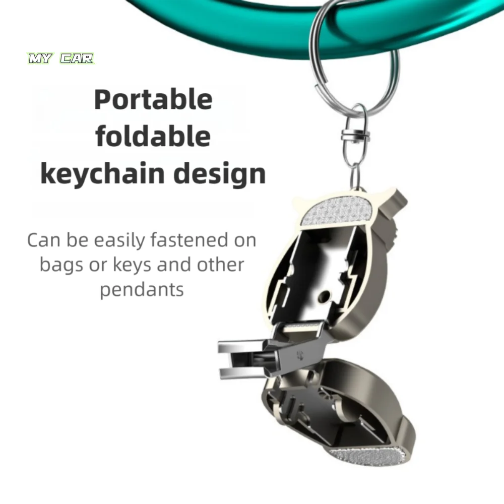 

Fashion Mini Nail Clipper Keychain Stainless Steel Bag Pendant Owl Car Keyring Portable Nail File Fingernail Clipper Trim Nails
