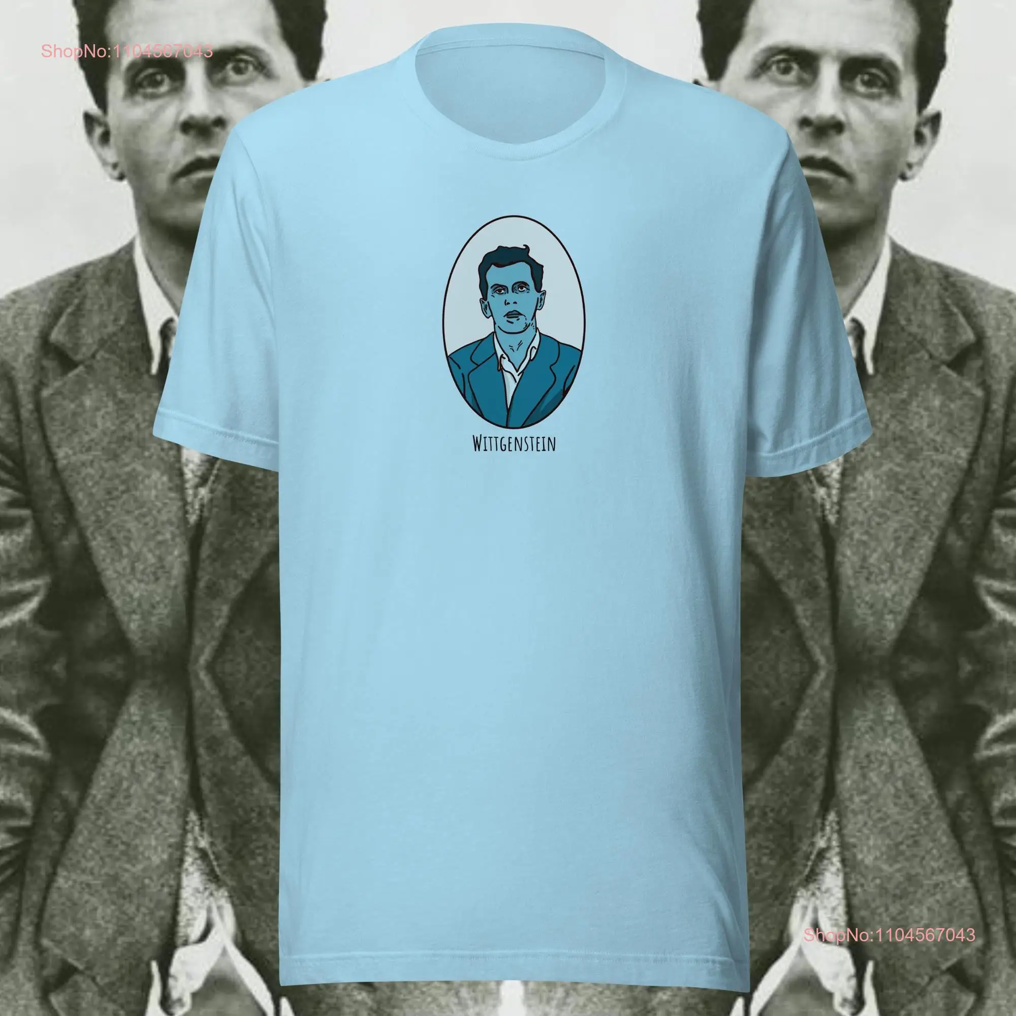 Wittgenstein Philosopher Linguist Genius t shirt long or short sleeves