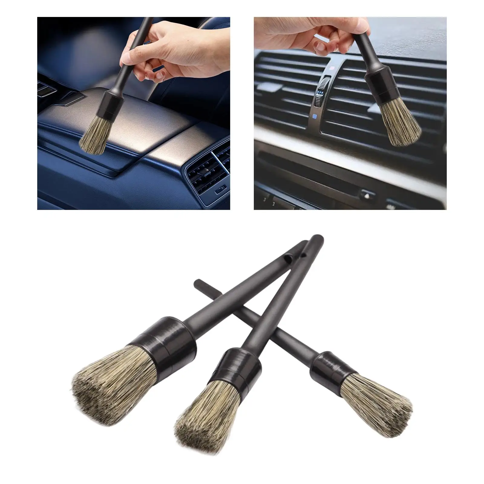 

Automobile Detailing Brushes for Car Easily Storage, Accessories Multi Purpose with Hole On Handle