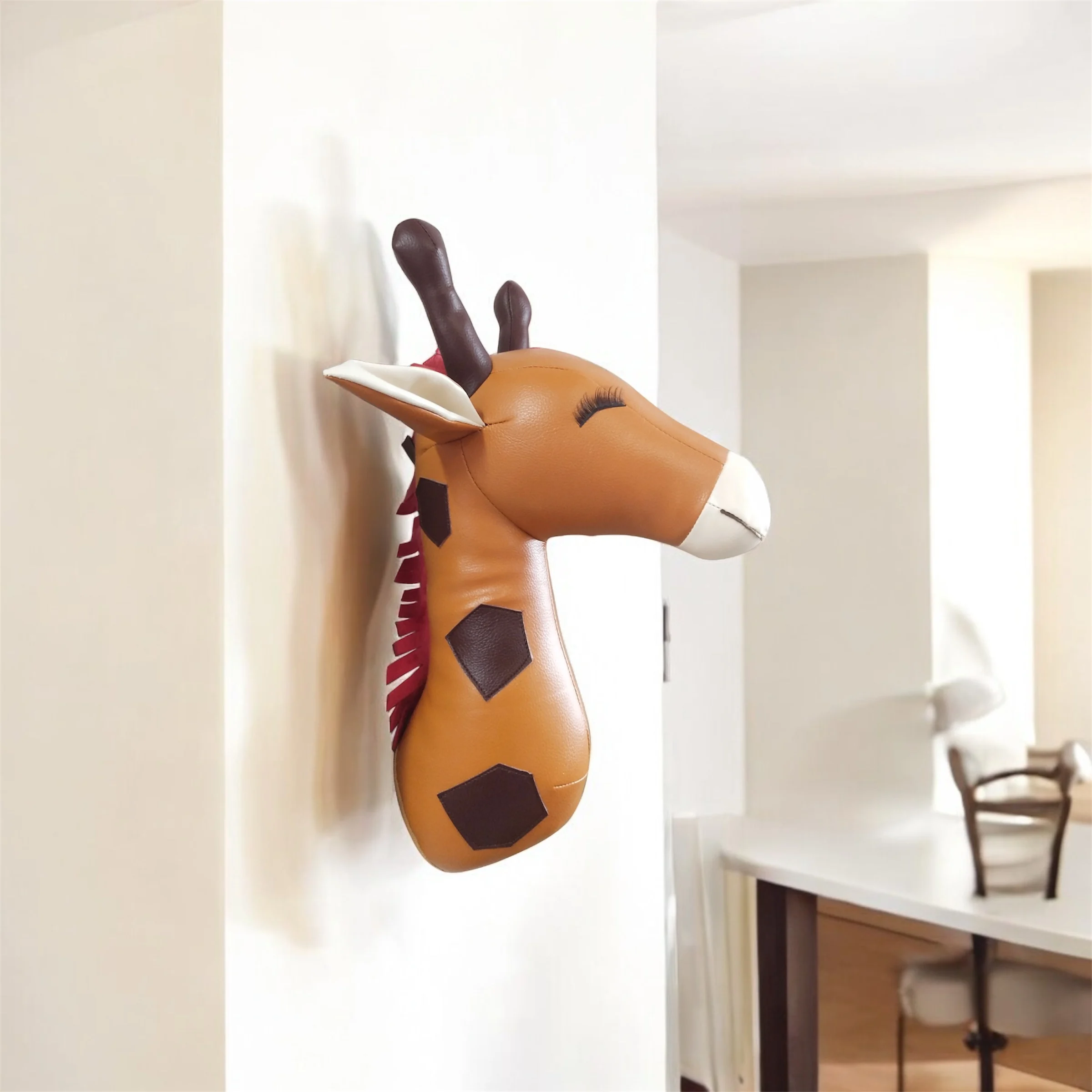 Giraffa nuova decorazione creativa della parete camera dei bambini camera da letto giraffa animale di peluche bella a buon mercato di alta qualità