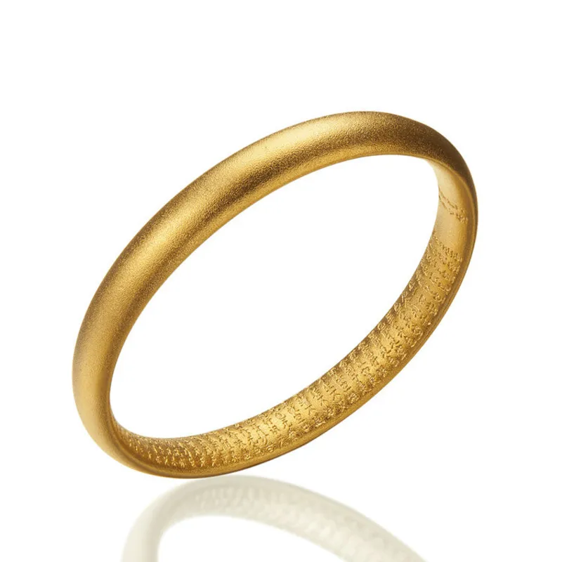 Vietnam Sand Gold Frosted Ancient Method Bracelet Women's Imitation Gold Closed Heritage Bracelet Jewelry