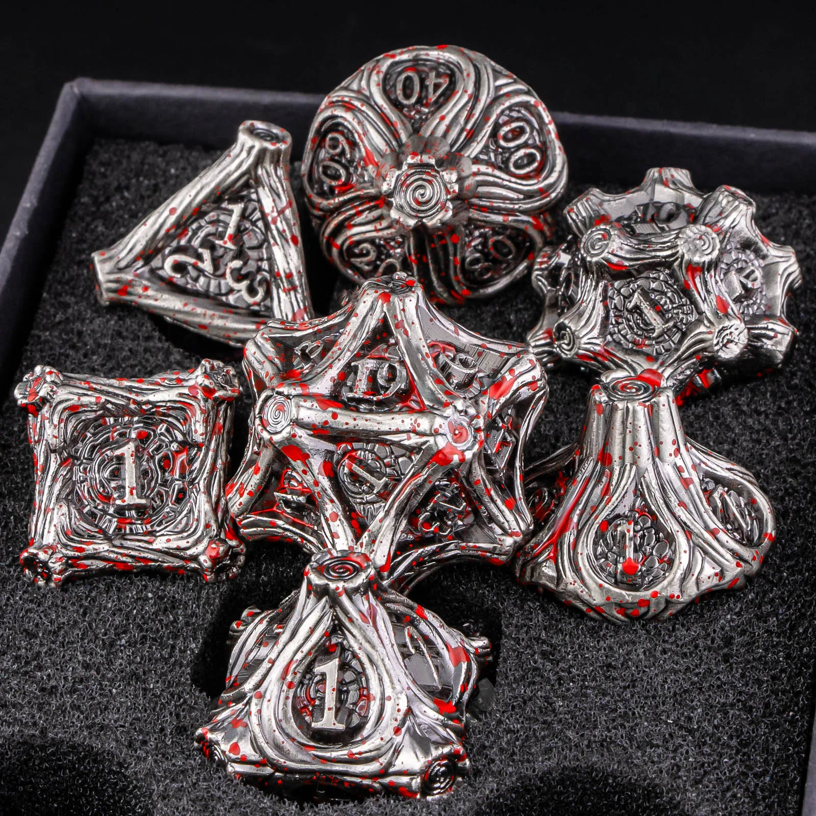 

Набор металлических кубиков DND Dungeon and Dragon Polyhedral D&D Dice RPG Ролевая игра 7 Cool D Набор кубиков D20 D12 D10 D8 D6 D4 {Dripping