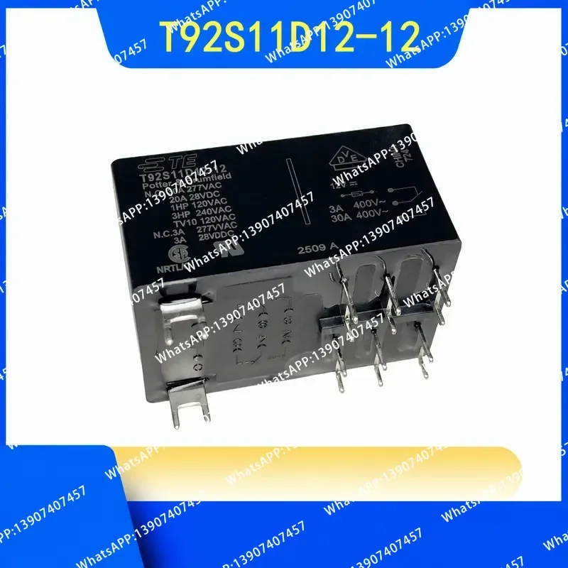 T92S11D12-12 8-pin 30A two open and two closed 12VDC relay