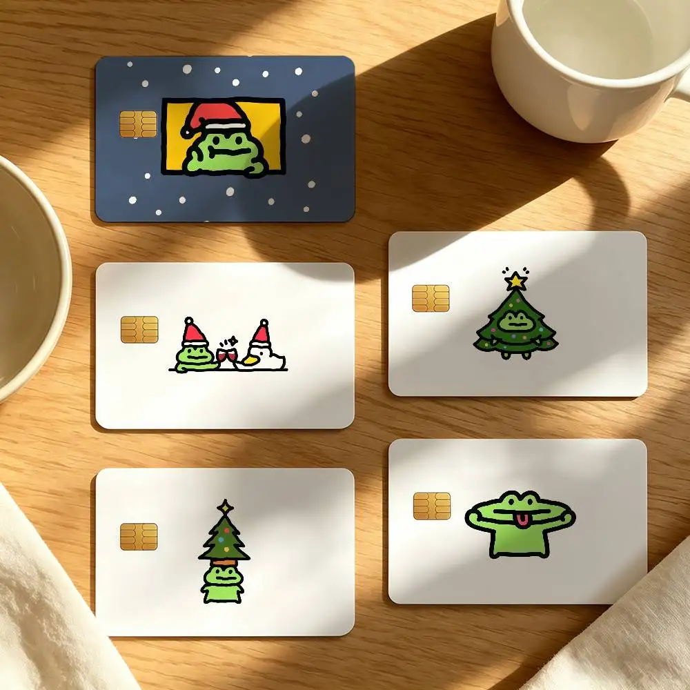 Cartoon F-Fric Frog Ideal gift wrapping option credit card cover stickers original design card stickers