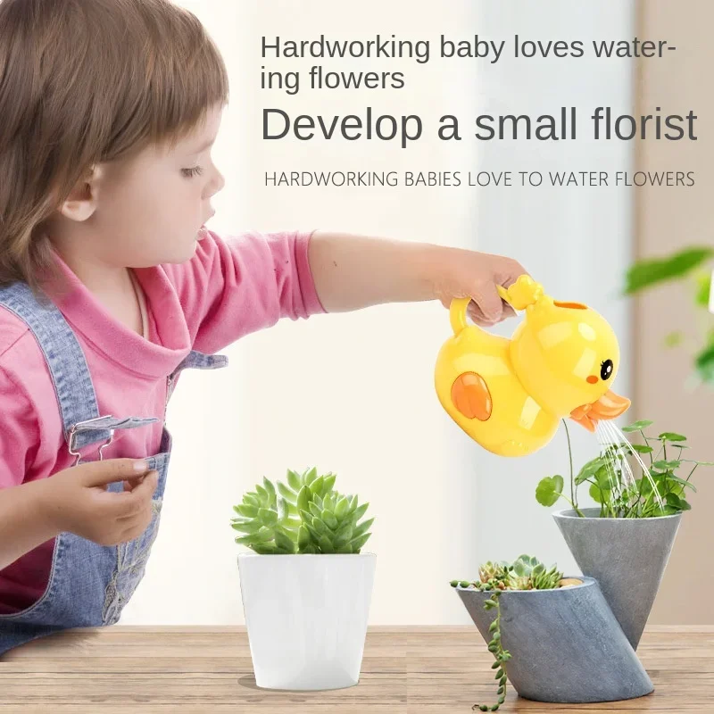 Baby Shower Toy Shower Watering Pot Bathroom Children Playing In Water Kawaii Yellow Duck So Cute Set Beach Toys Children Toys