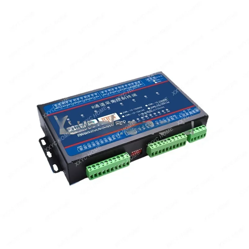 8-way serial relay control board module delay linkage timing analog acquisition RS485/CANopen