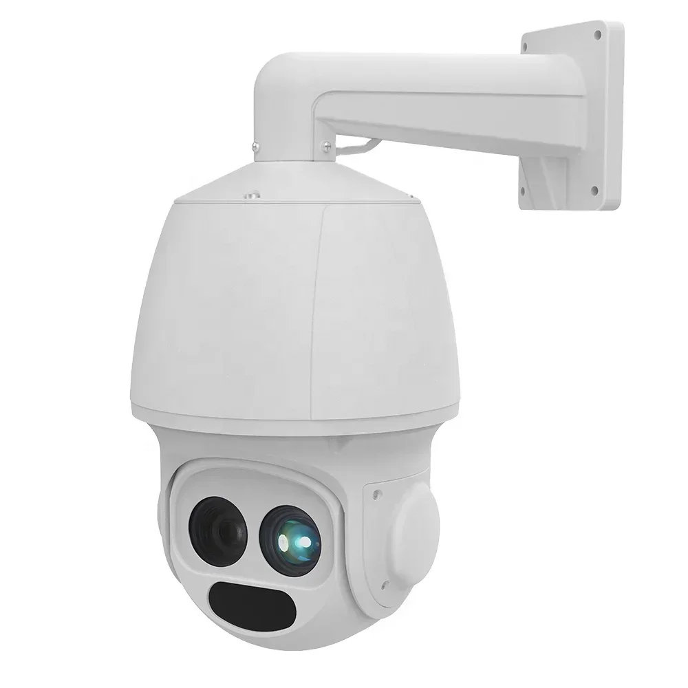 

Система безопасности видеонаблюдения HD 5MP Wi-Fi на большие расстояния, IP-сеть, двойной объектив, ИК-ночное видение, тепловая Ptz
