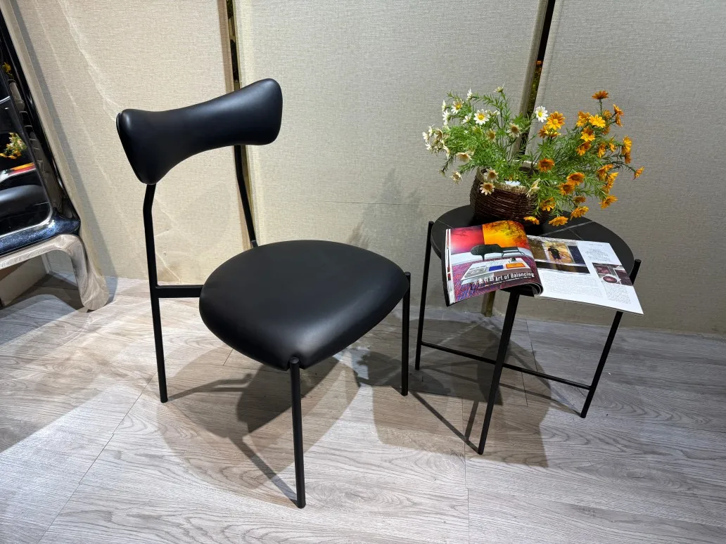 &For Fancy Luxury Contemporary Dining Room Chairs Black Multi-Color Leather Cushion Fabric Design Dining Chairs