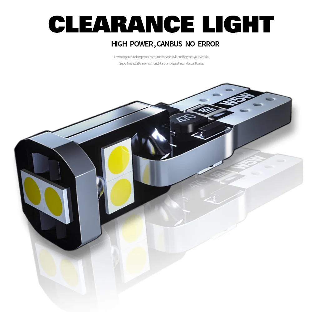 2pcs LED License Plate Light For Peugeot 108 Accessories 2014 2015